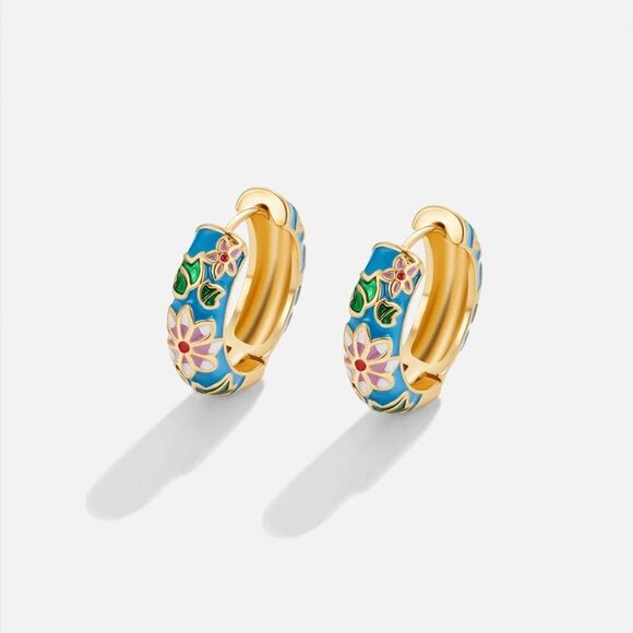 Boho hoop earrings M158 - Picture 1 of 8